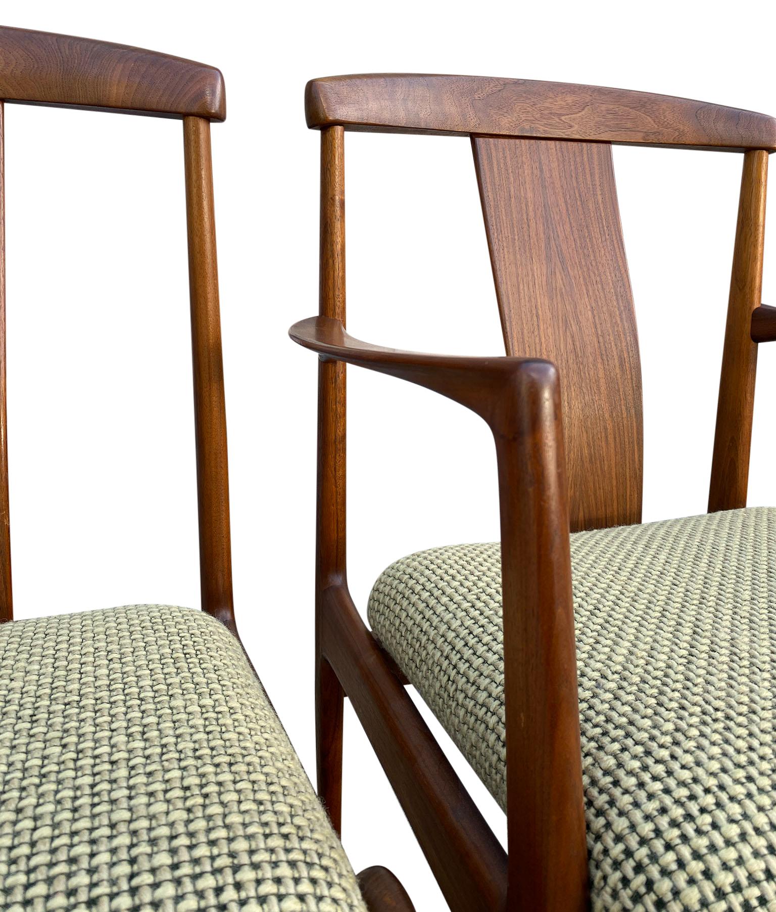 Midcentury Set of 6 Teak Dining Chairs by Folke Ohlsson for DUX 2