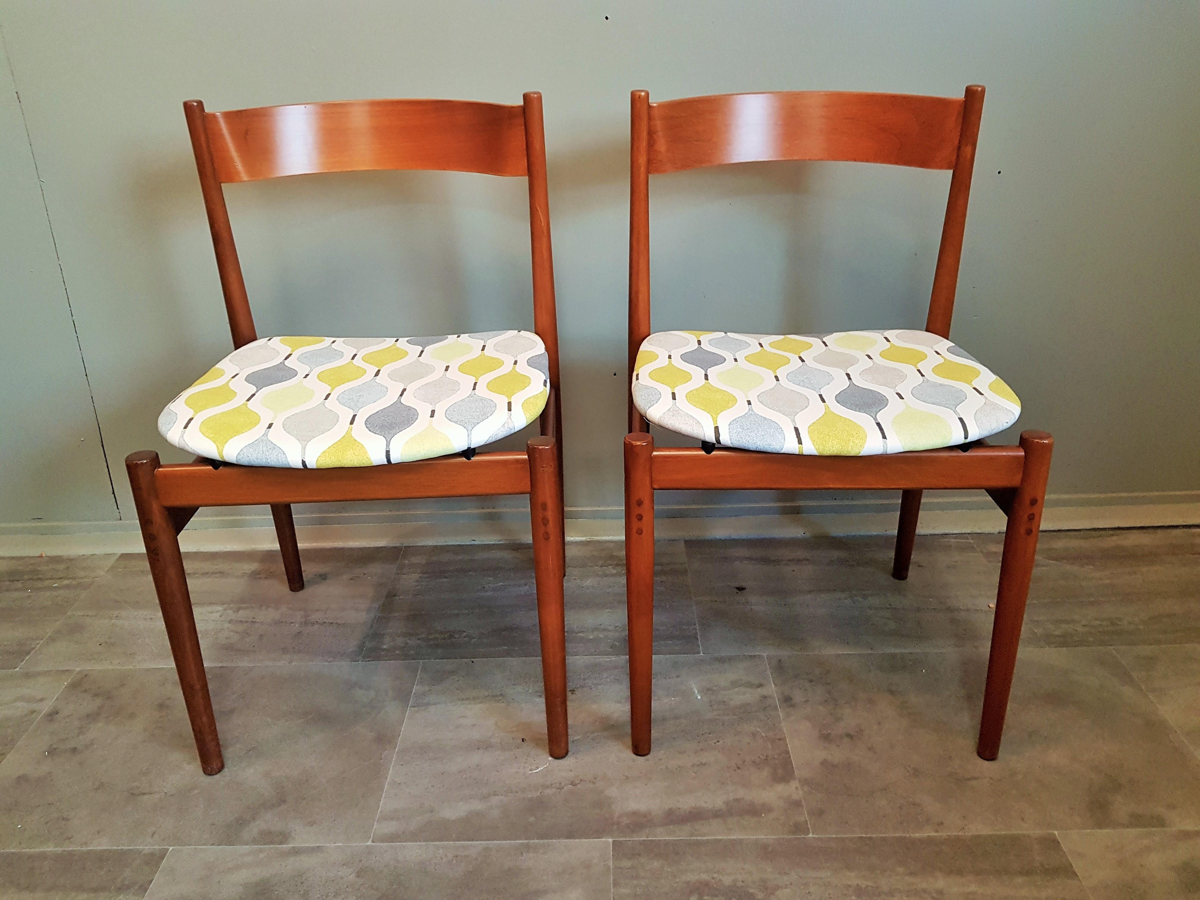 Midcentury Set of 7 Dining Chairs Mod 101 by Frattini  for Cassina, Italy, 1960 For Sale 5