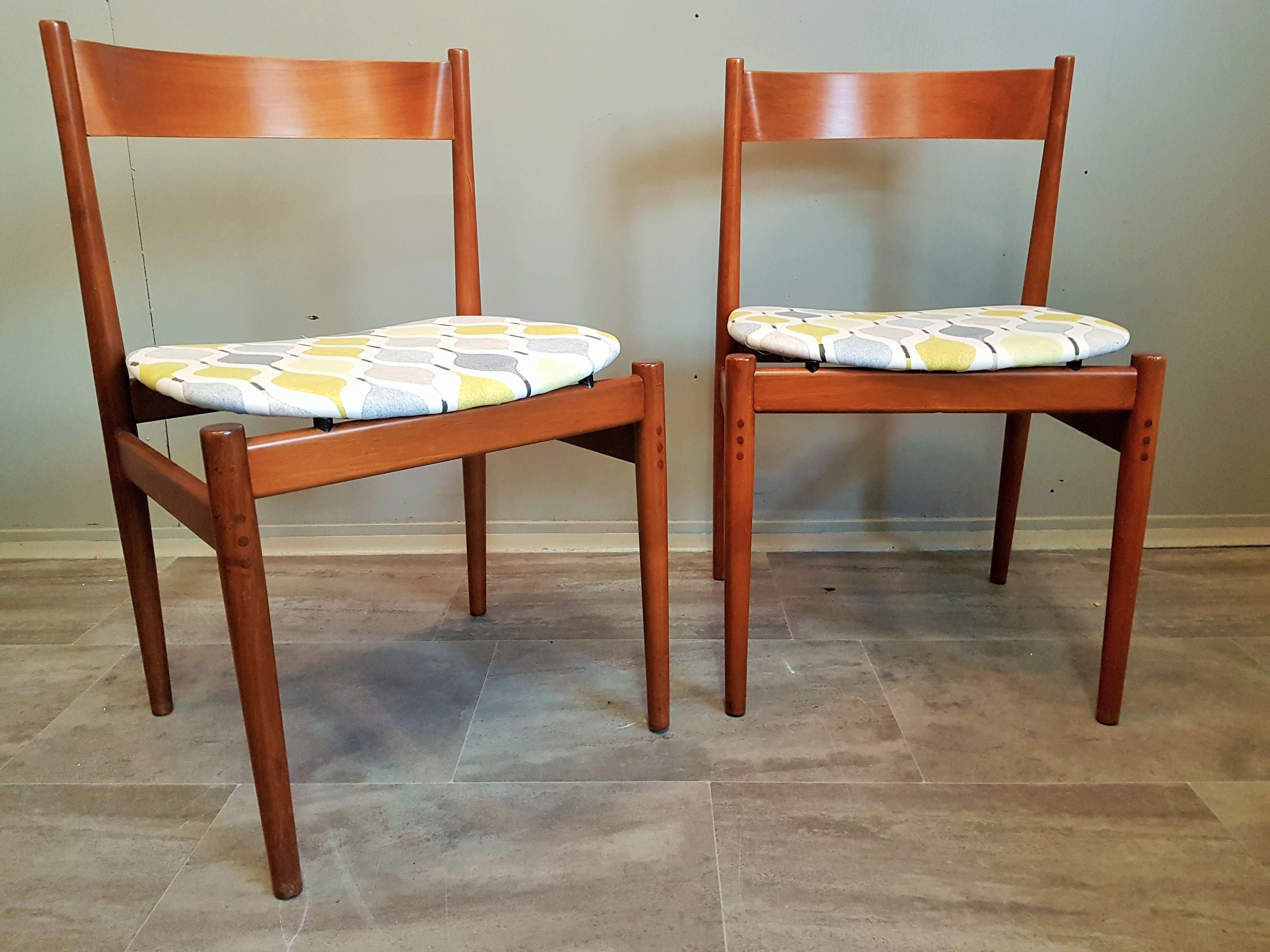 Italian Midcentury Set of 7 Dining Chairs Mod 101 by Frattini  for Cassina, Italy, 1960 For Sale