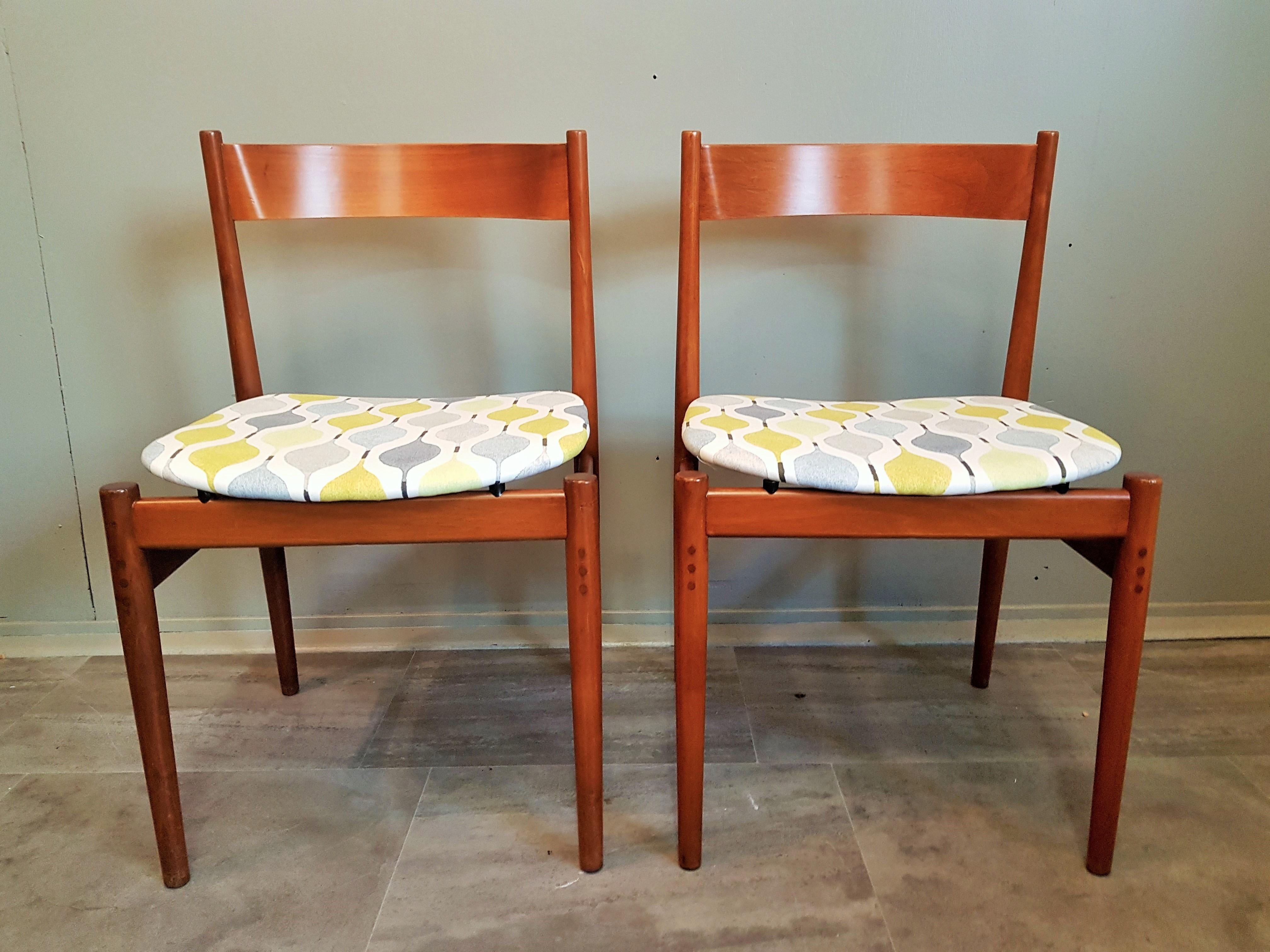 Midcentury Set of 7 Dining Chairs Mod 101 by Frattini  for Cassina, Italy, 1960 For Sale 1