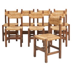 Mid-Century Set of 8 Dining Chairs