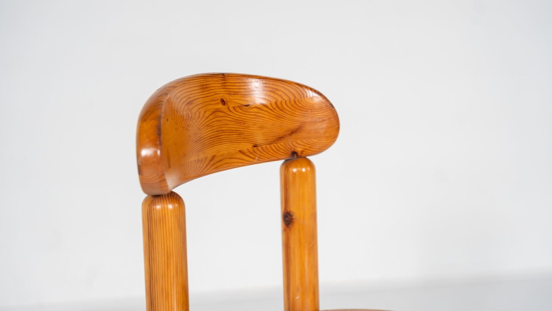 Set aus 8 Pitchpin-Stühlen von Rainer Daumiller aus der Mitte des Jahrhunderts, 1970er Jahre im Angebot 6
