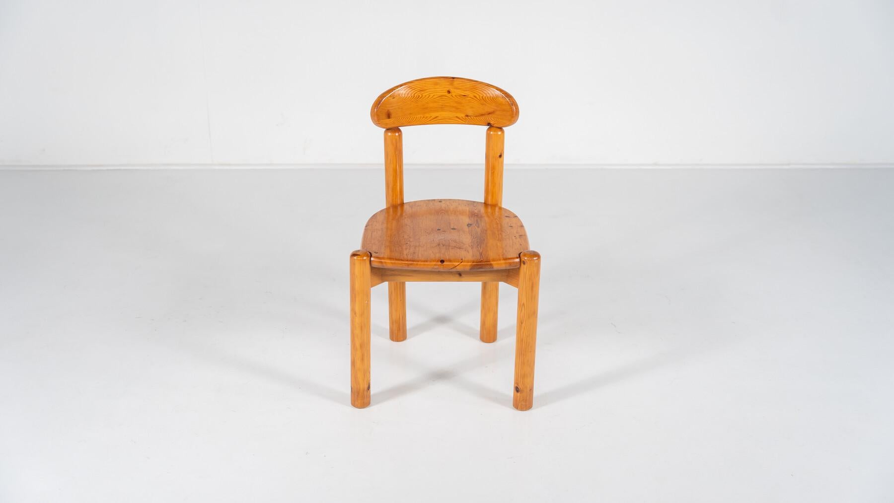 Ensemble de 8 chaises Pitchpin de Rainer Daumiller, 1970 en vente 11