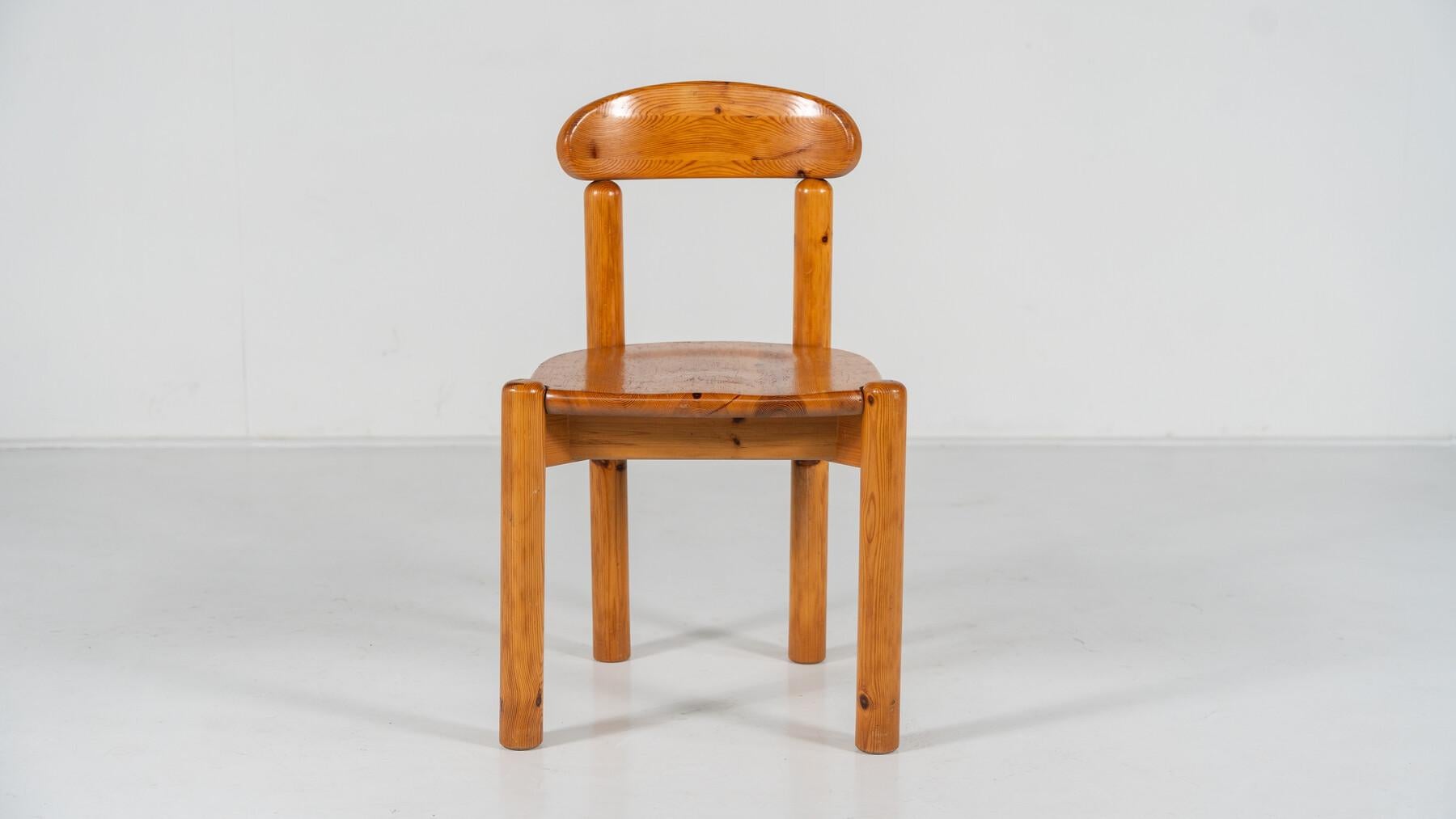 Set aus 8 Pitchpin-Stühlen von Rainer Daumiller aus der Mitte des Jahrhunderts, 1970er Jahre im Angebot 12