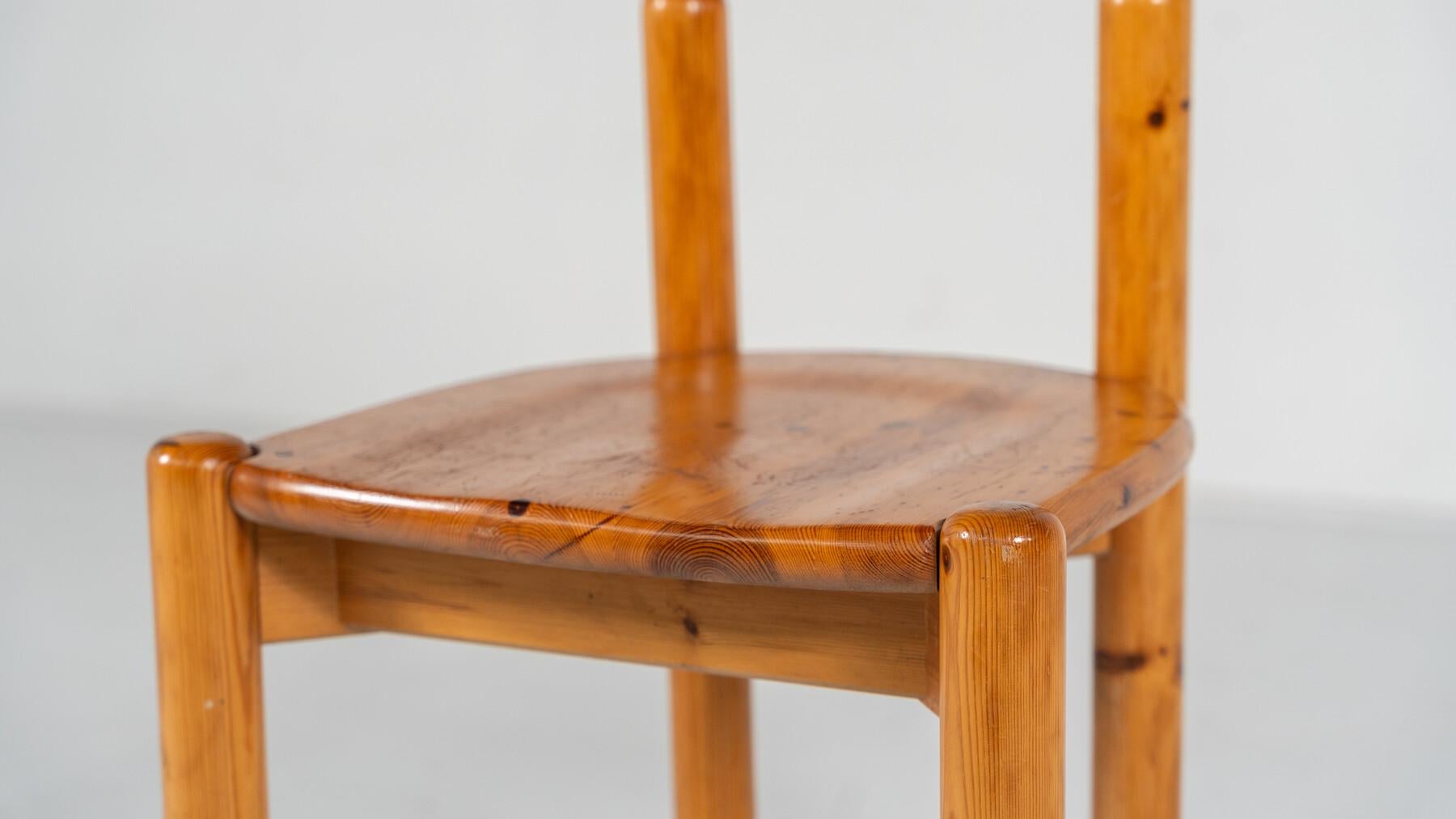 Set aus 8 Pitchpin-Stühlen von Rainer Daumiller aus der Mitte des Jahrhunderts, 1970er Jahre im Angebot 13