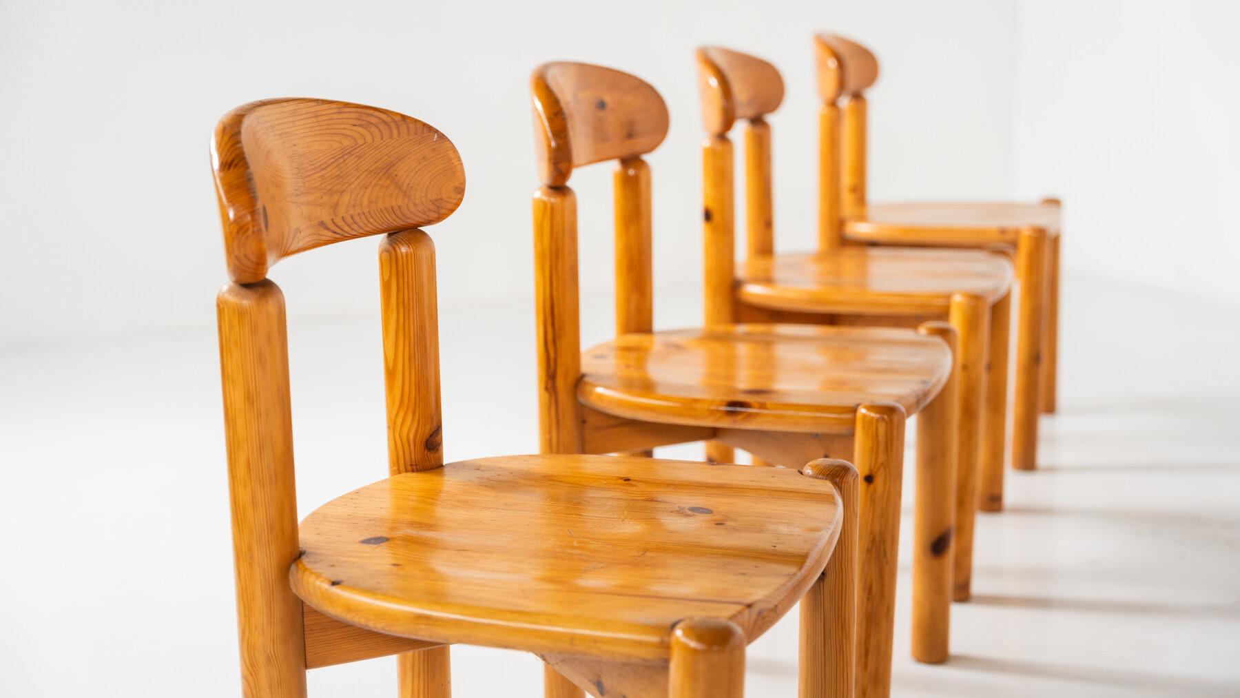 Set aus 8 Pitchpin-Stühlen von Rainer Daumiller aus der Mitte des Jahrhunderts, 1970er Jahre im Angebot 5