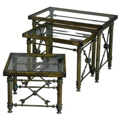 Mid-Century Set of Bronzed Metal Tables