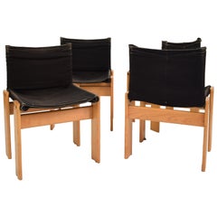 Mid-Century Set of Four Afra 
Tobia Scarpa "Monk" Chairs, around 1974