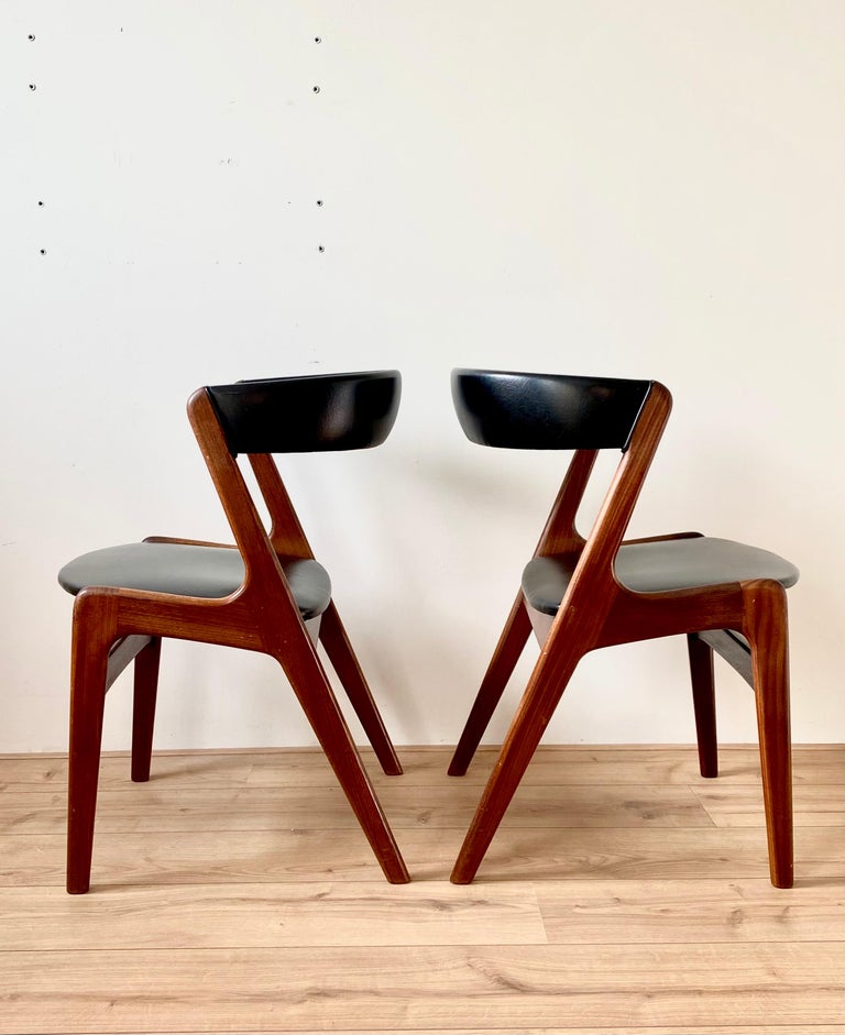 Midcentury Danish Design Dining Chairs By T.H. Harlev for Farstrup