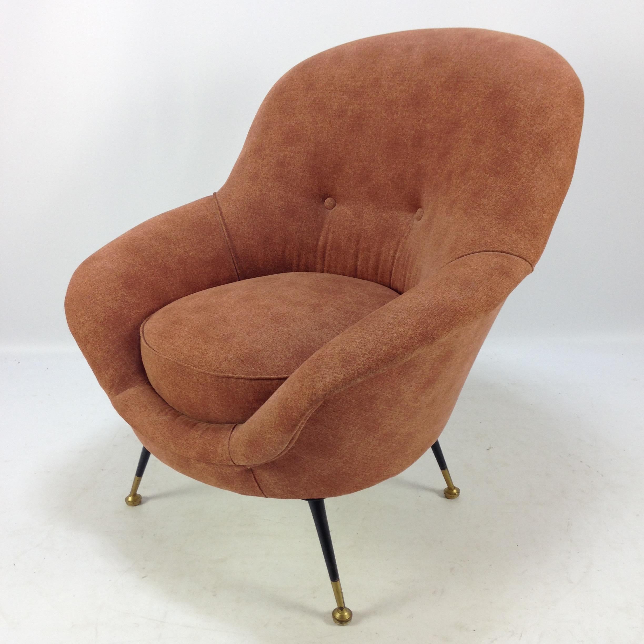 Italienische Sessel aus der Jahrhundertmitte, 1950er Jahre (Moderne der Mitte des Jahrhunderts) im Angebot
