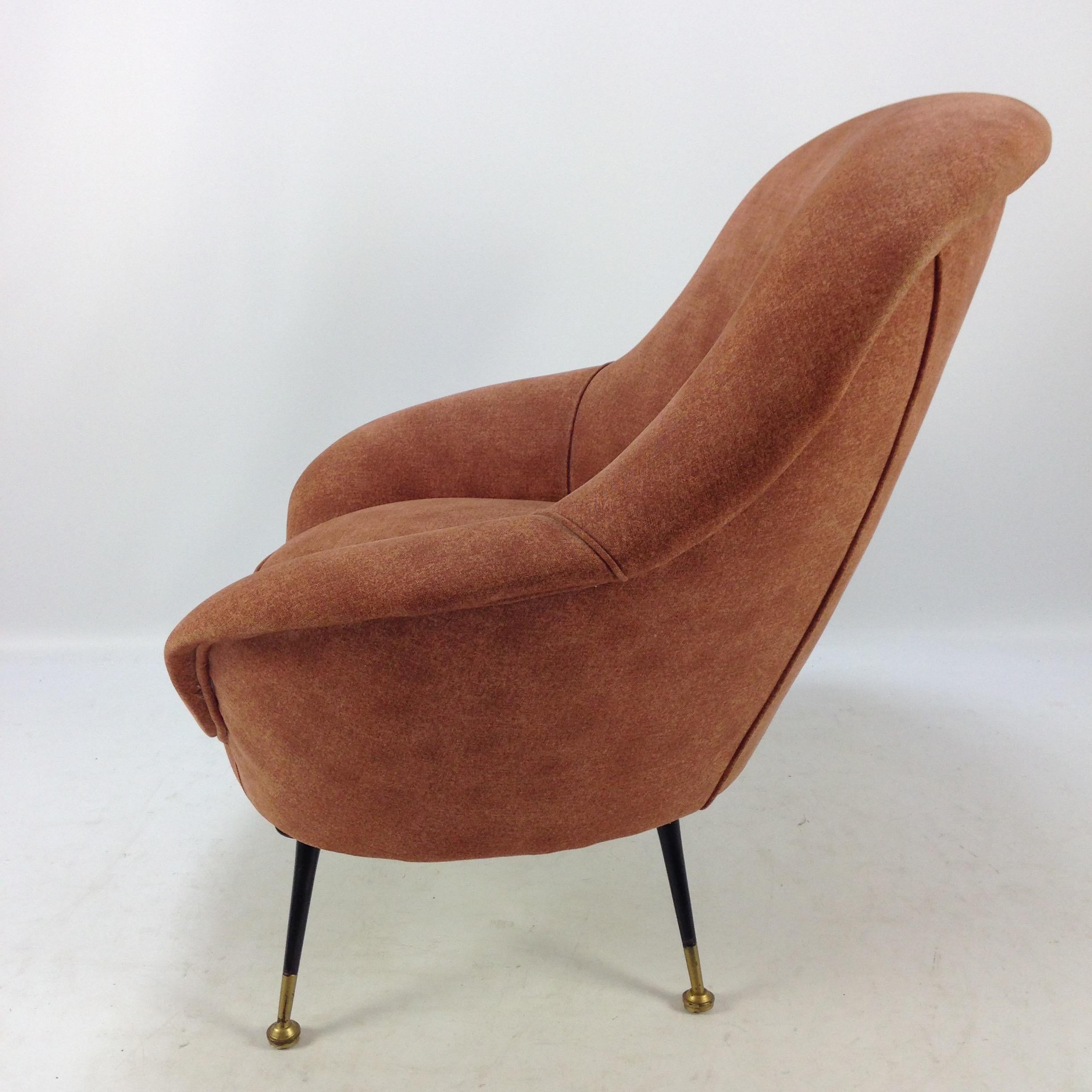Mid-Century Set of Italian Armchairs, 1950's In Good Condition For Sale In Oud Beijerland, NL