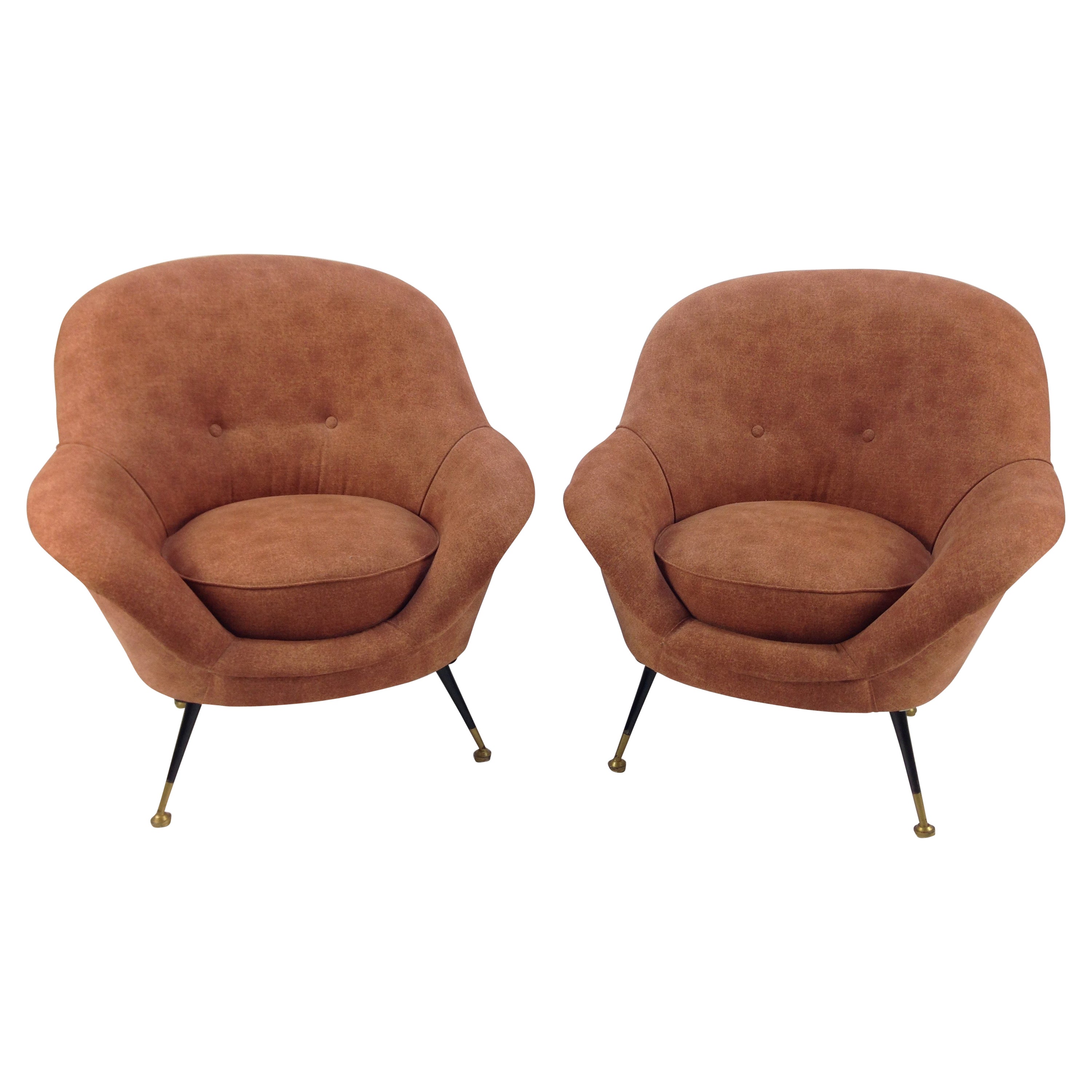Ensemble de fauteuils italiens du milieu du siècle, années 1950 en vente