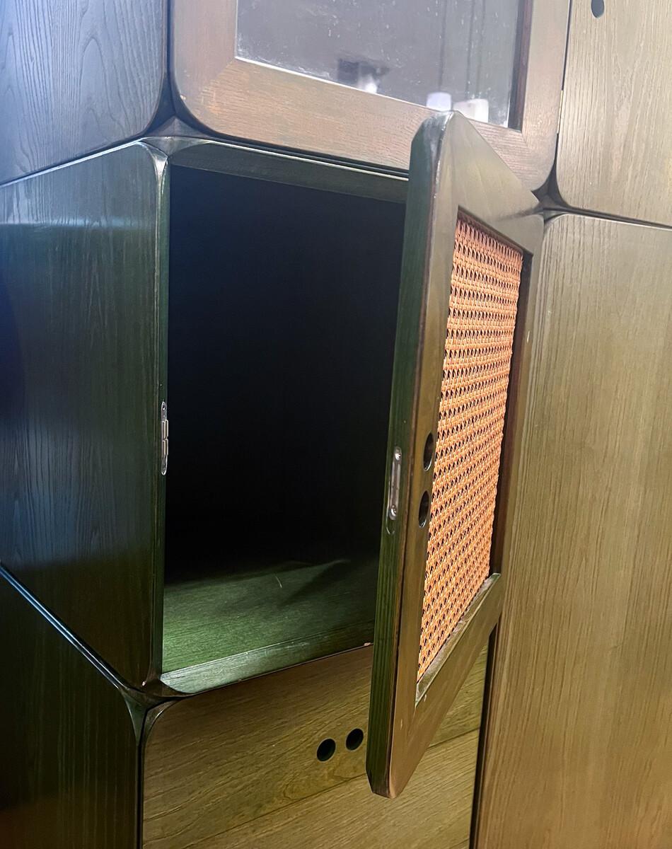 Set di cubi modulari in legno del 1960 di Derk Jan de Vries, metà del secolo scorso in vendita 1