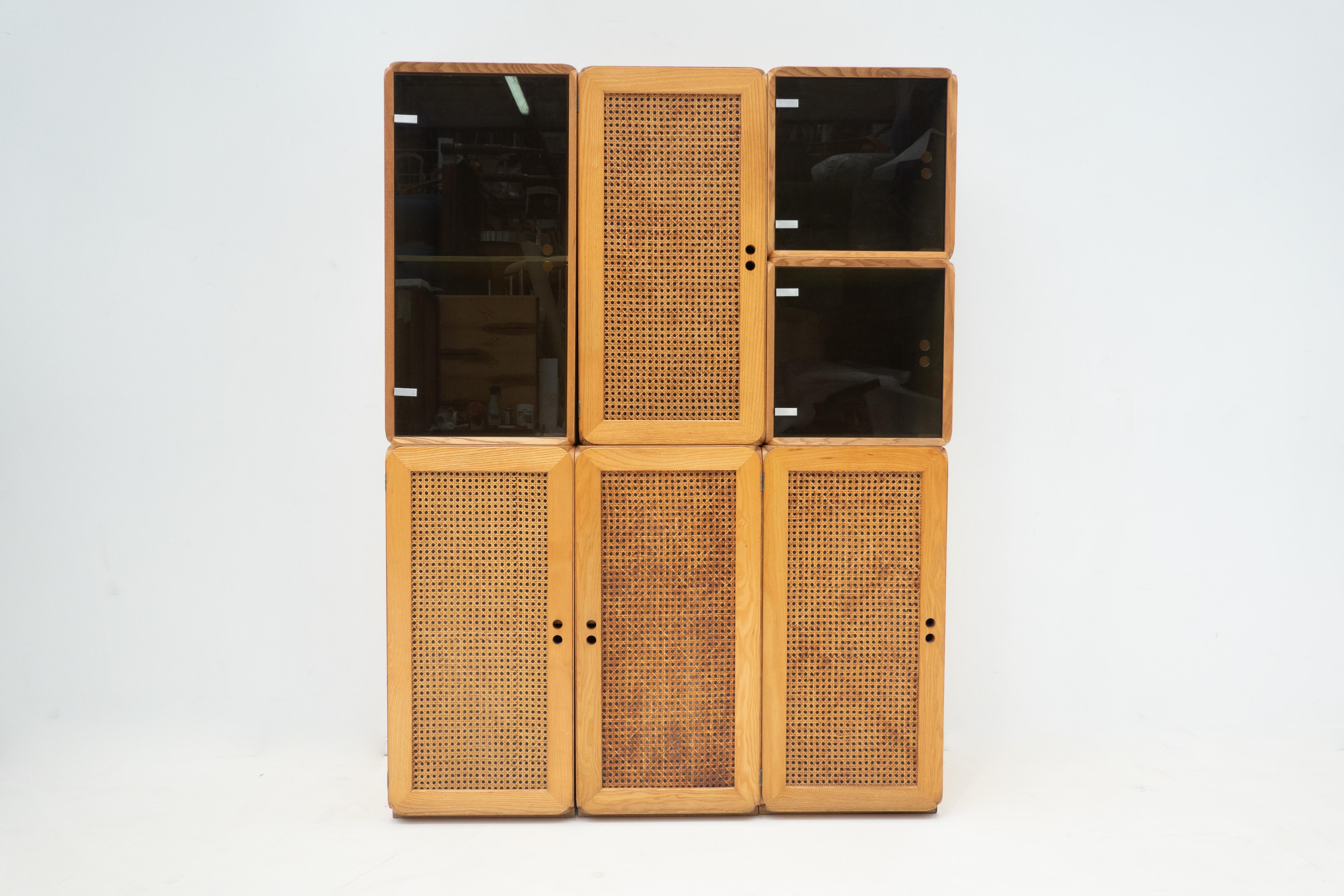 Mid-Century Modern Mid-Century Set of Modular Wooden Cubes by Derk Jan de Vries, Italy, 1960s