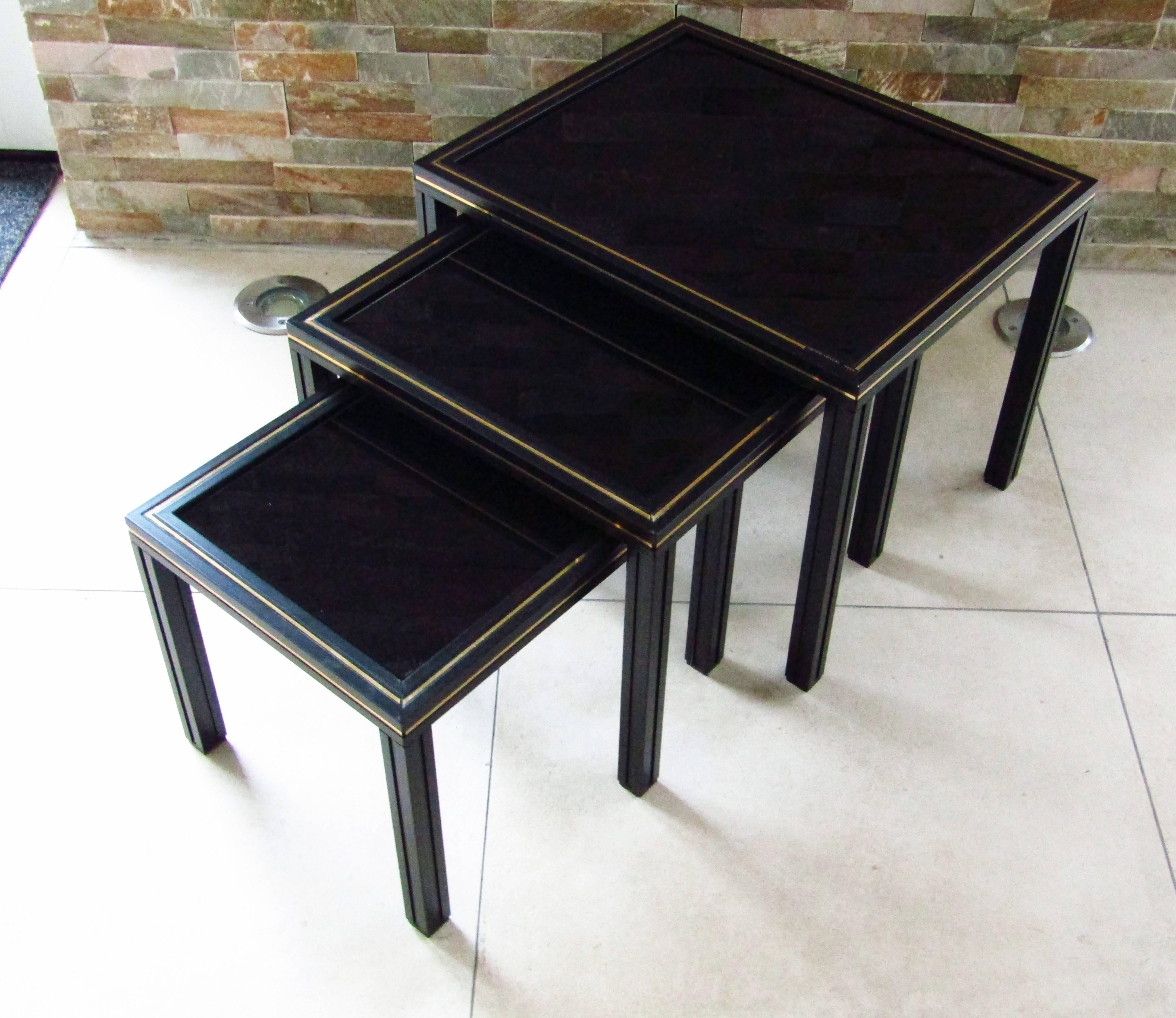 French Midcentury Set of Nesting Tables by Pierre Vandel
