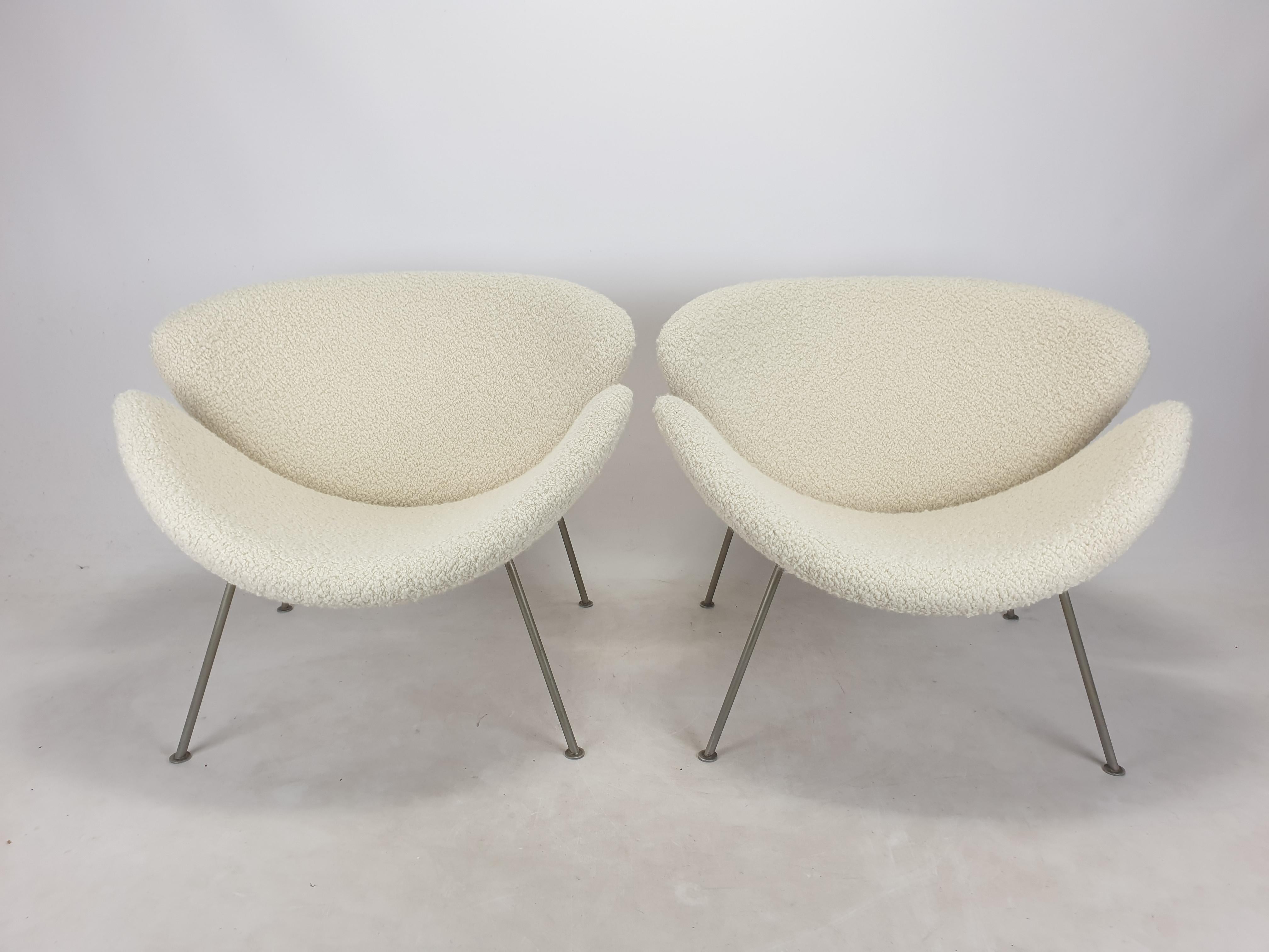 Mid-Century Modern Mid-Century Set of Orange Slice Chairs by Pierre Paulin for Artifort, 1960s For Sale