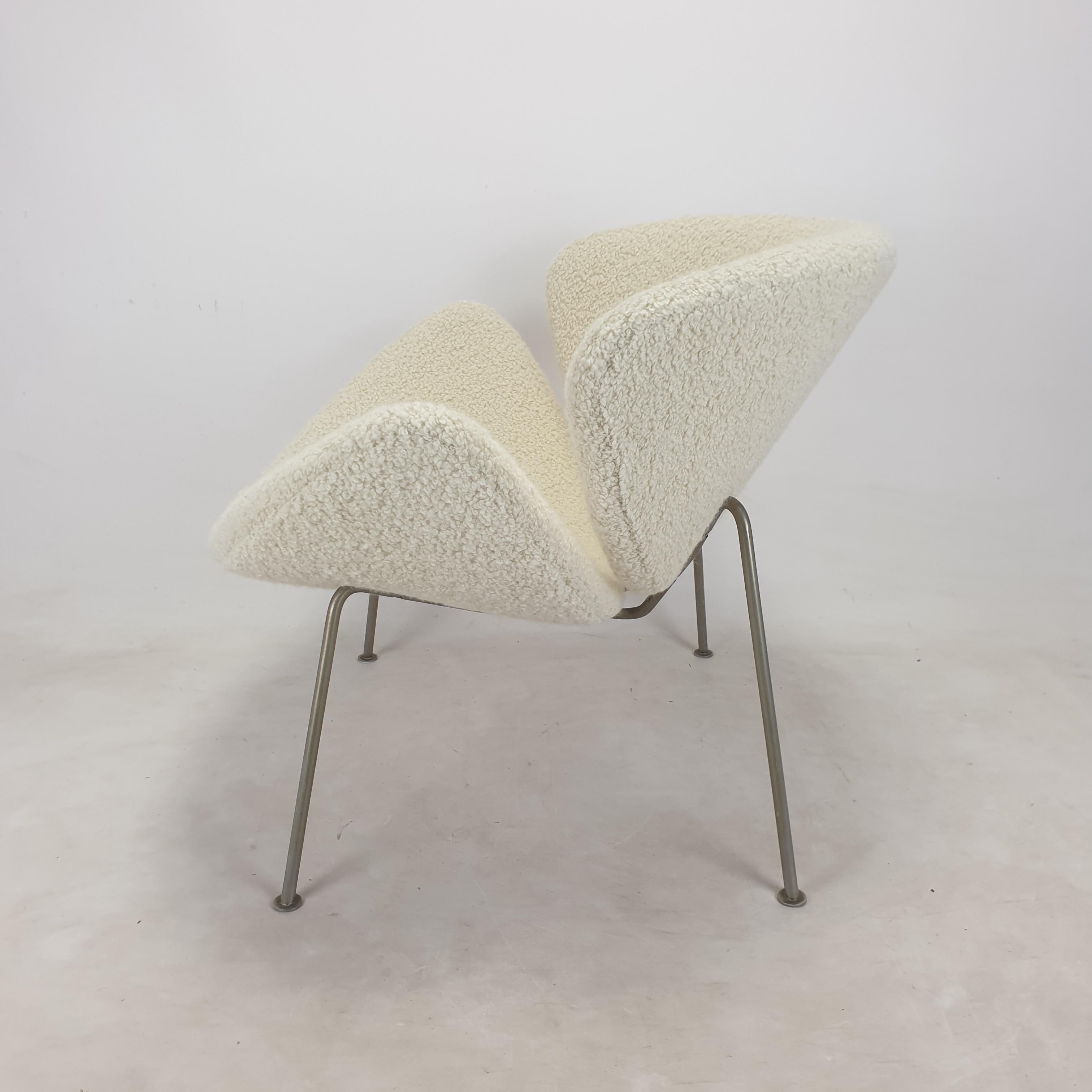 Nickel Mid-Century Set of Orange Slice Chairs by Pierre Paulin for Artifort, 1960s For Sale