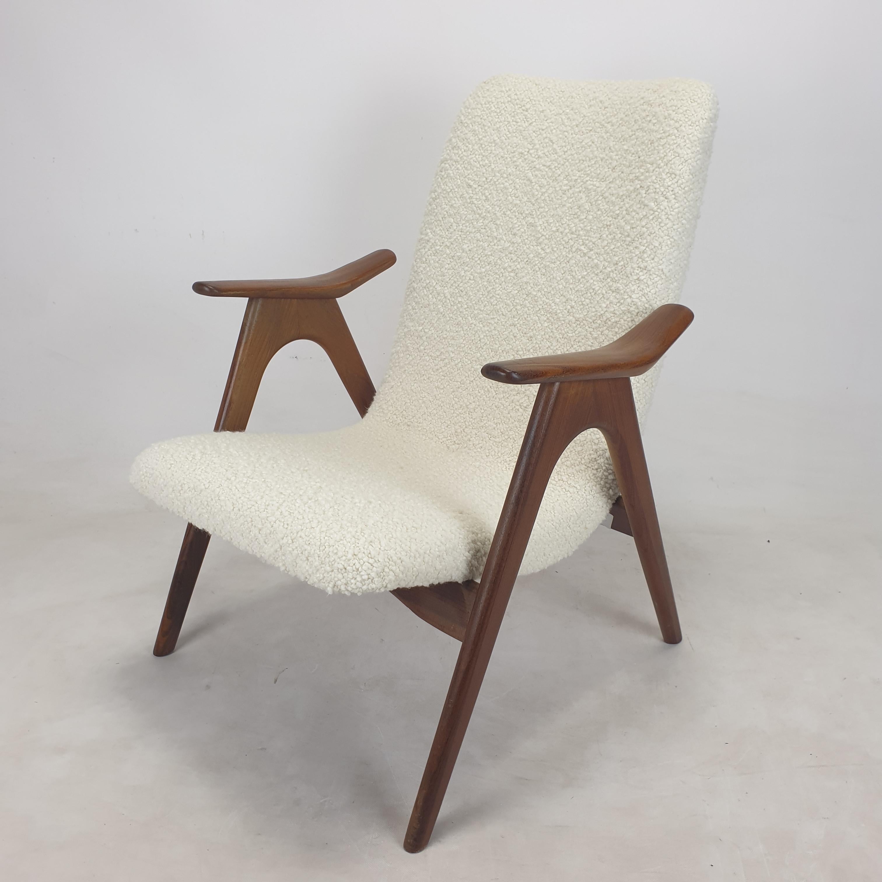 Mid Century Set of Teak Wébé Armchairs by Louis van Teeffelen, 1960's For Sale 5