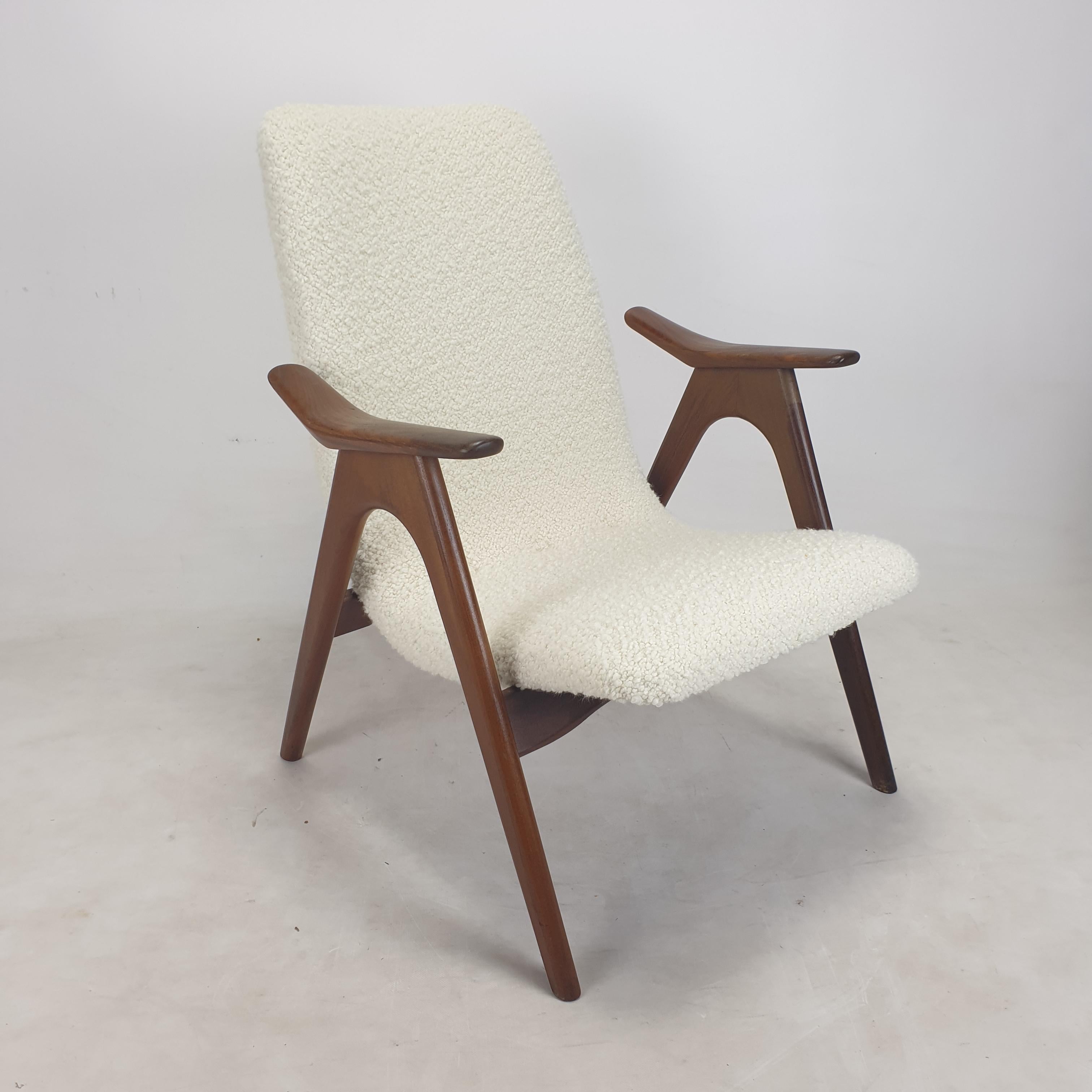 Mid-Century Modern Mid Century Set of Teak Wébé Armchairs by Louis van Teeffelen, 1960's For Sale