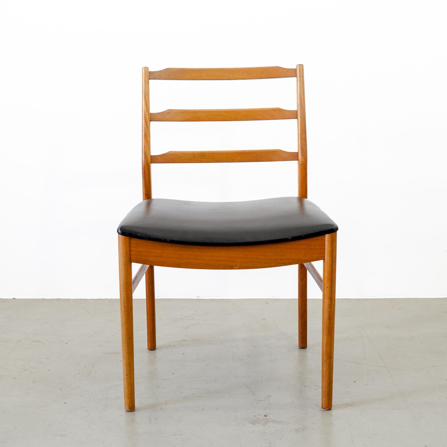 British Midcentury Set of Teakwood Chair For Sale