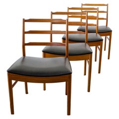 Midcentury Set of Teakwood Chair Antique Midcentury Set of Teakwood Chair