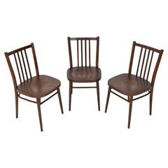 Mid-Century Set of Three Chairs, TON, 1960's