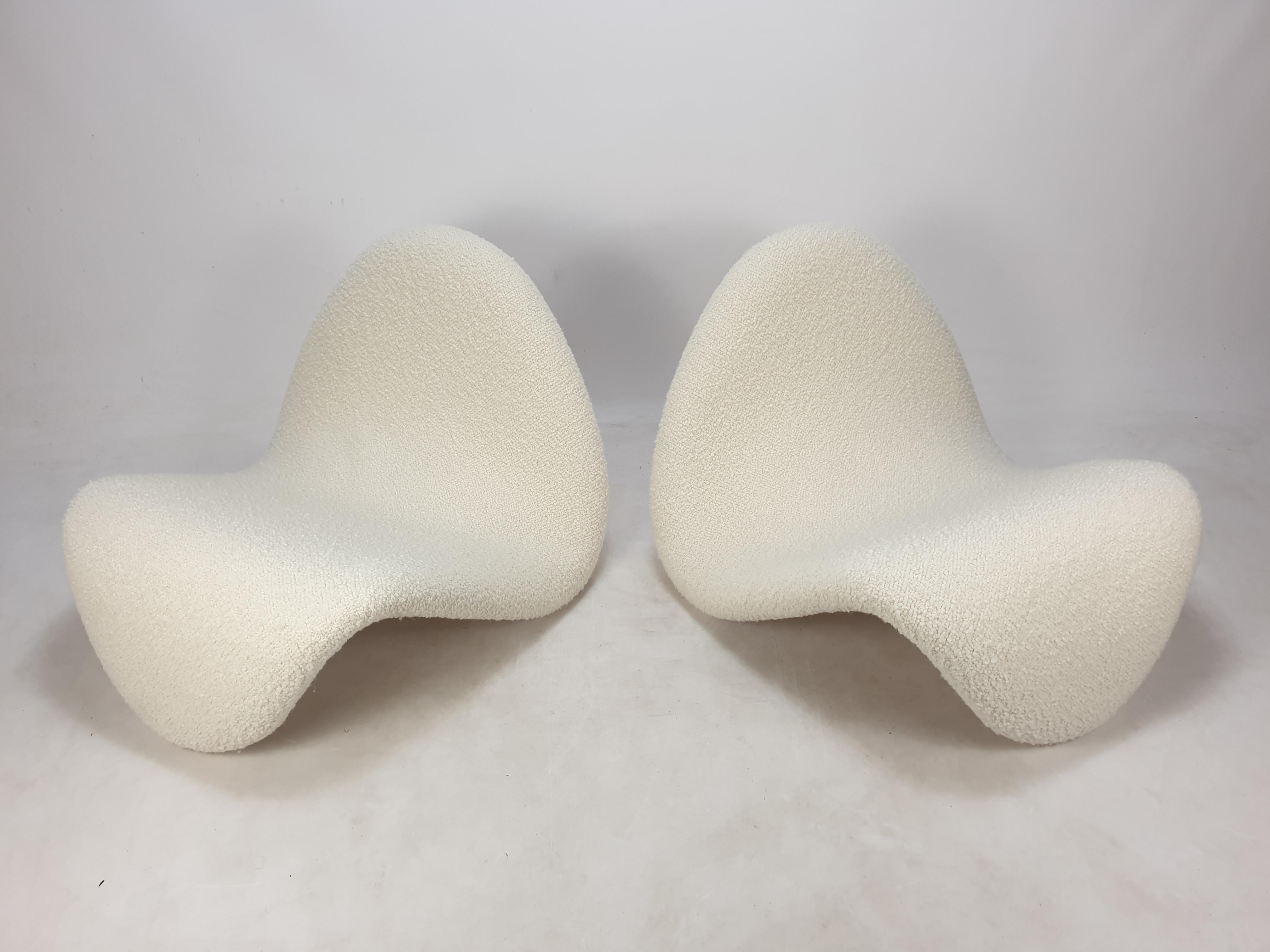 Mid-Century Modern Mid-Century Set of Tongue Chairs by Pierre Paulin for Artifort, 1960s