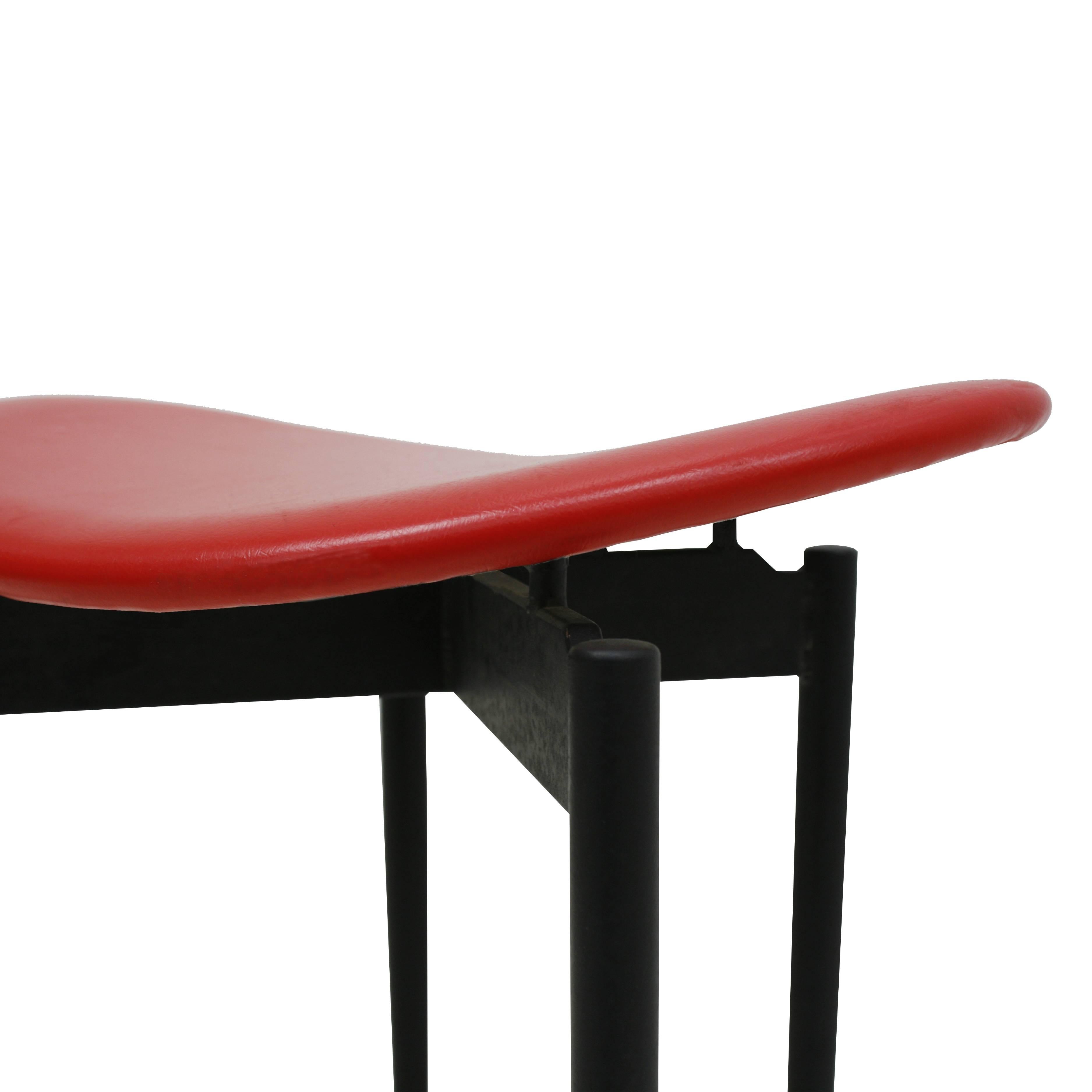 Ensemble de deux tabouretsLutrario conçus par Carlo Mollino, Italie, 1959 en vente 4