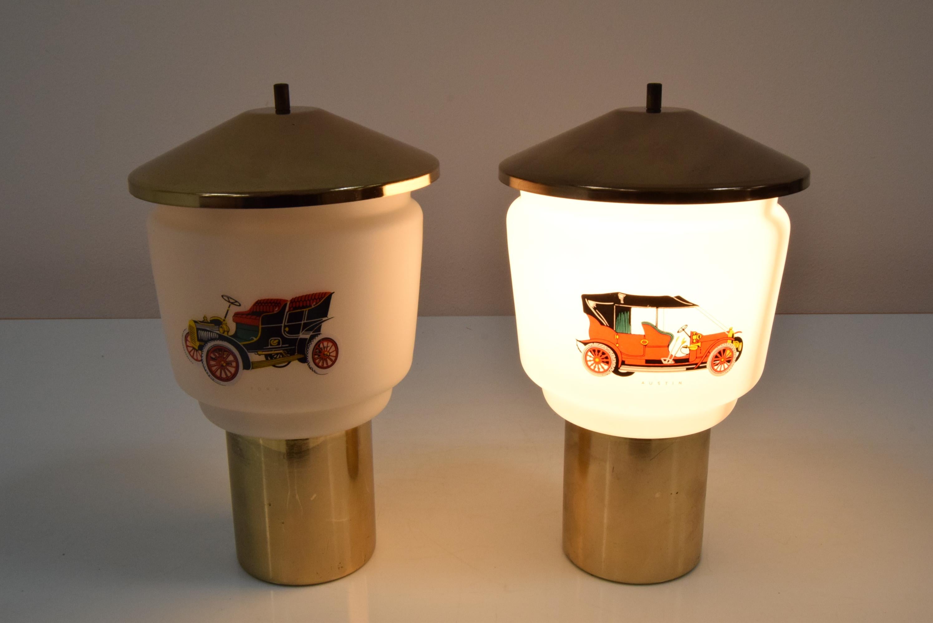 Mid-Century Set of Two Table Lamps, by Kamenicky Senov, 1970's For Sale 3