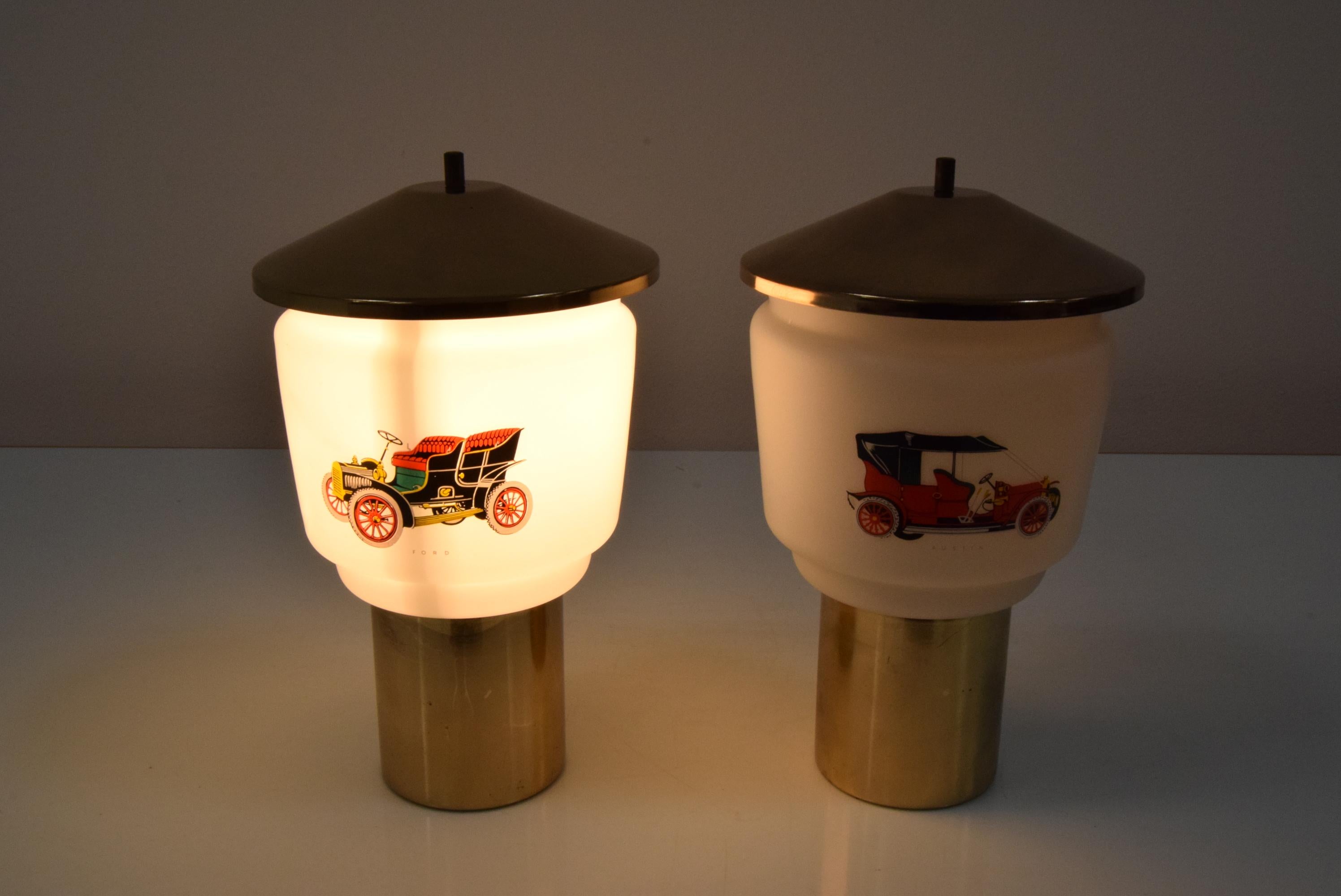 Mid-Century Set of Two Table Lamps, by Kamenicky Senov, 1970's For Sale 5