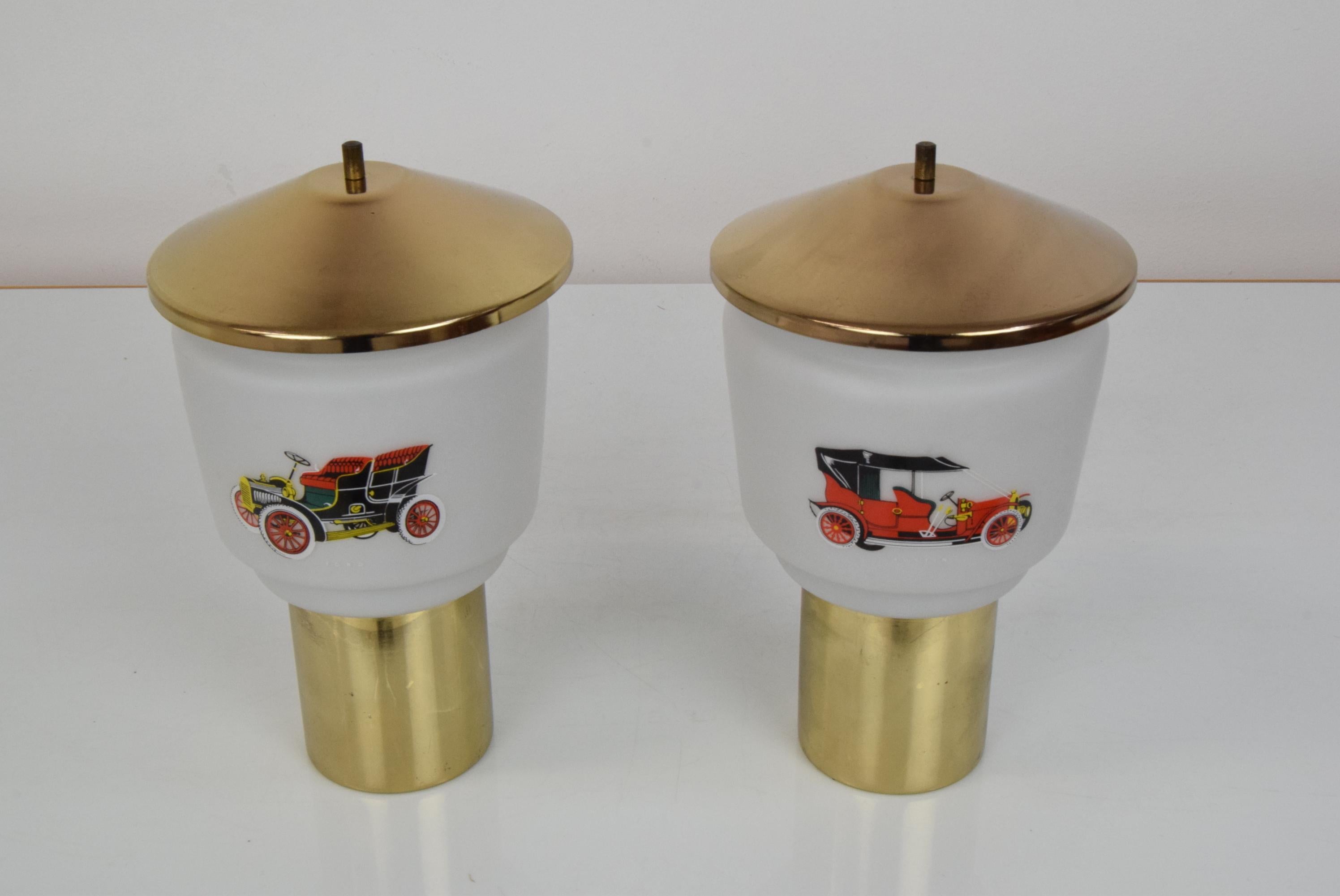 Mid-Century Set of Two Table Lamps, by Kamenicky Senov, 1970's For Sale 2