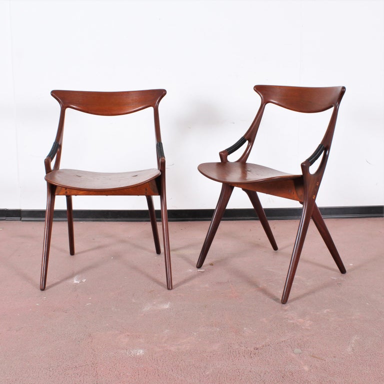 Midcentury, Set of Two Teak Danish Chair by HovmandOlsen for M.K