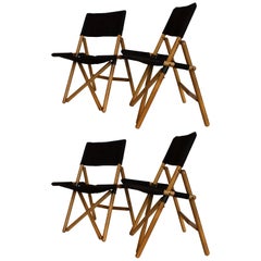 Vintage Midcentury Set of Zanotta "Navy" Folding Chairs by Sergio Asti, 1969