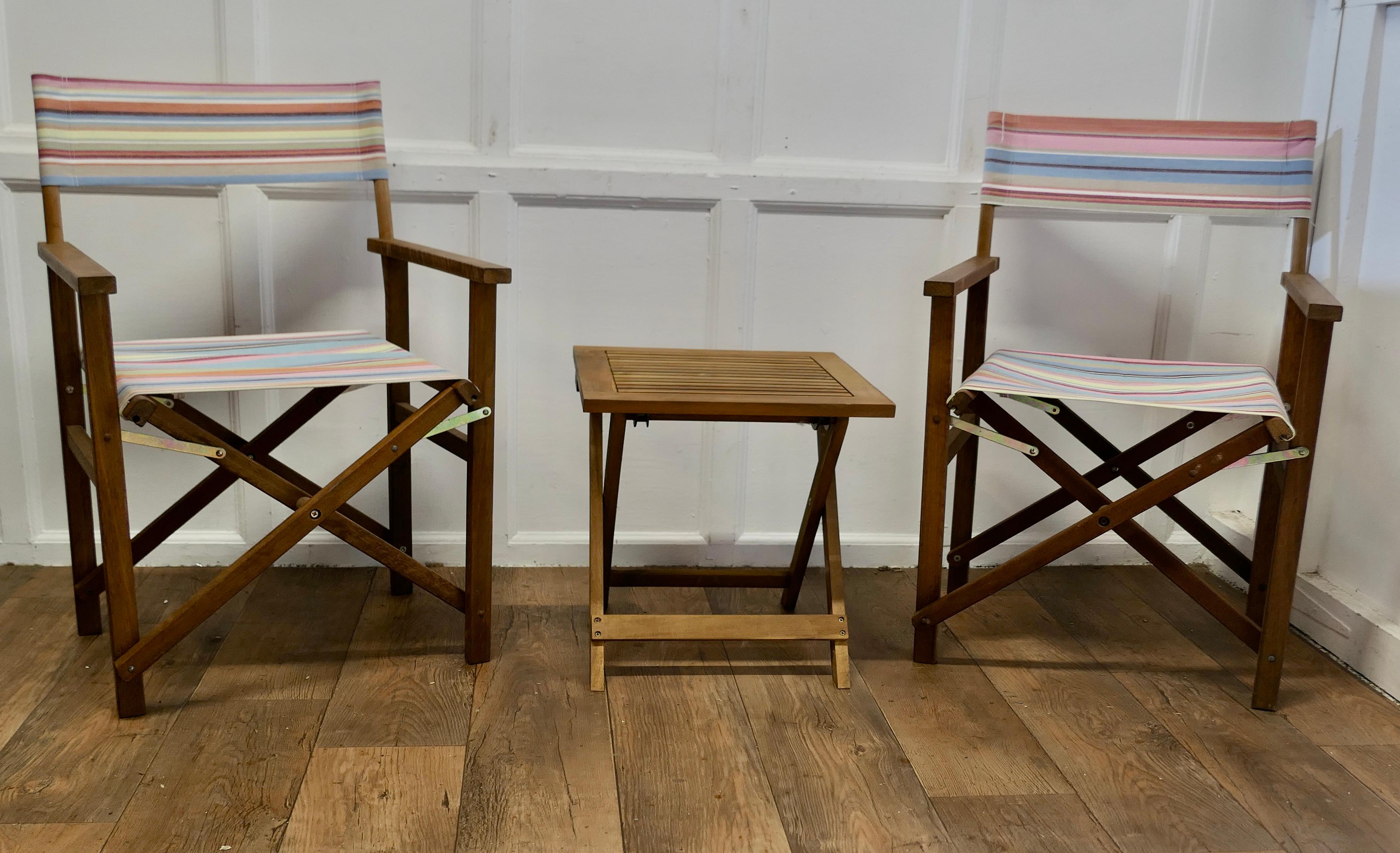 Mid Century set with 2 Directors Chairs and a Coffee Table


A great set with 2 lounging chairs and a coffee table, these would work very well both indoor and out, the chairs are made by the forestry commission in sustainable hard wood with