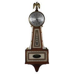 Mid Century Seth Thomas Brookfield Banjo 8 Day Springwound Eagle Wall Clock