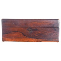 Mid-Century Sewing Box in Dark Wood