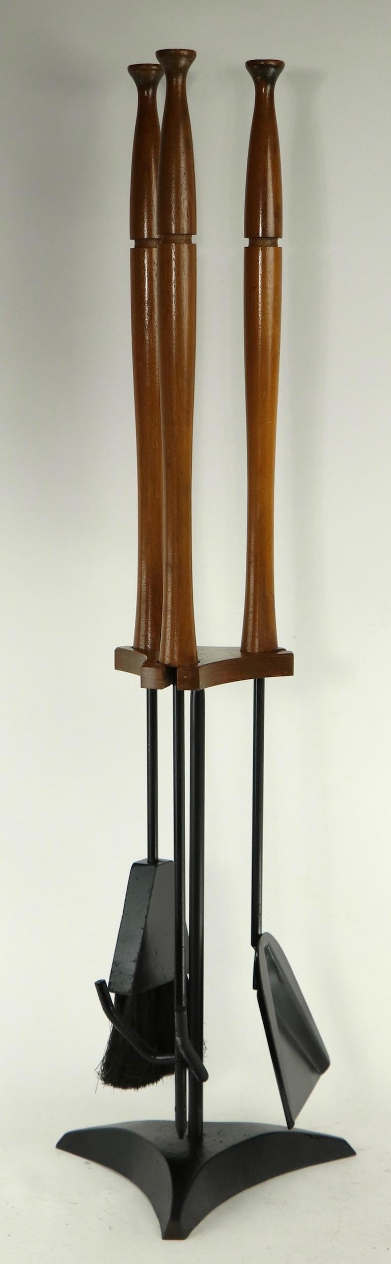 Mid Century Seymour Fireplace Tool Set at 1stDibs