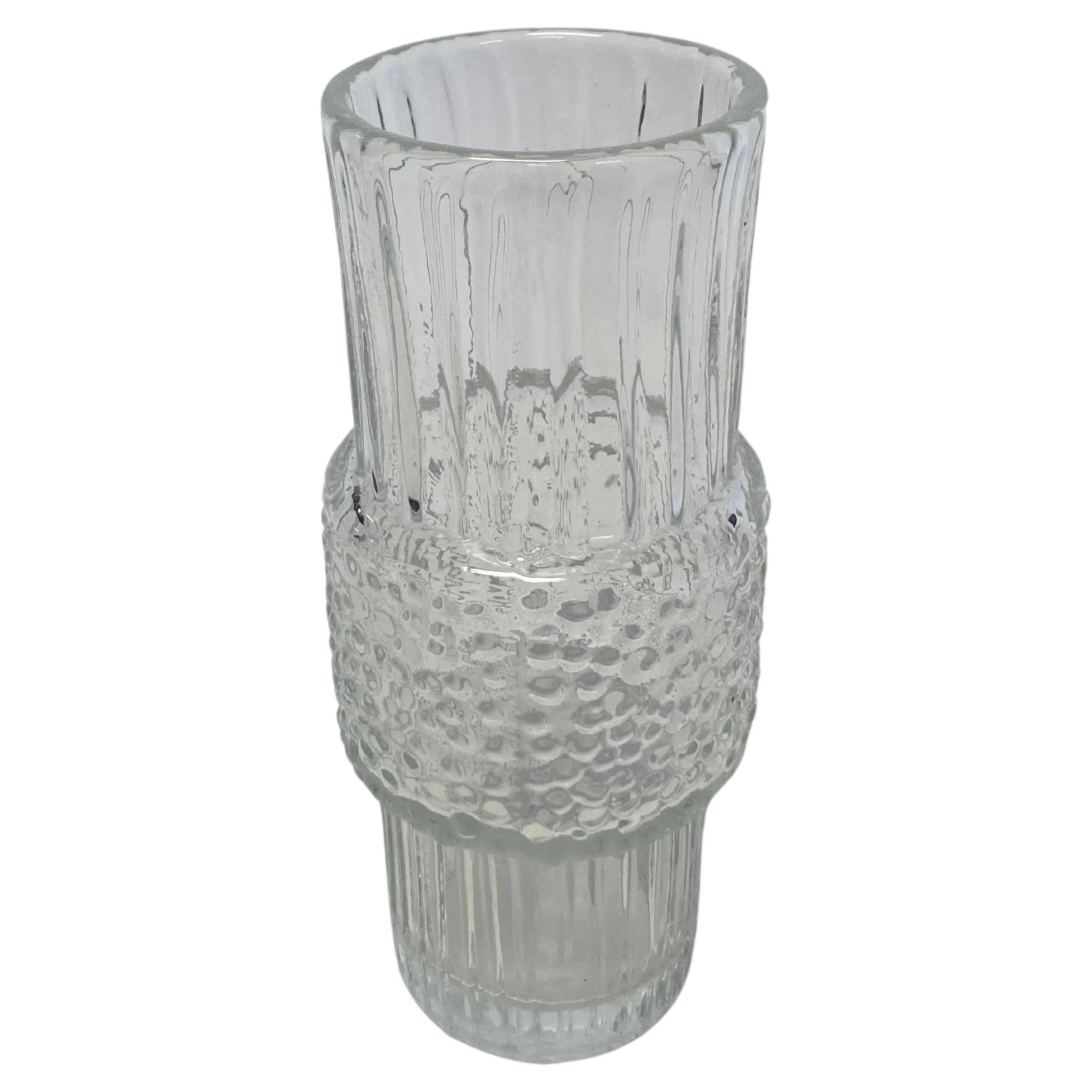 Vaso a forma di ramo in vetro trasparente di metà secolo di Tapio Wirkkala in vendita