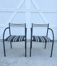Mid Century Shelby Williams Industries Outdoor Bistro Chairs - a Pair