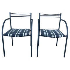 Mid Century Shelby Williams Industries Outdoor Bistro Chairs - a Pair