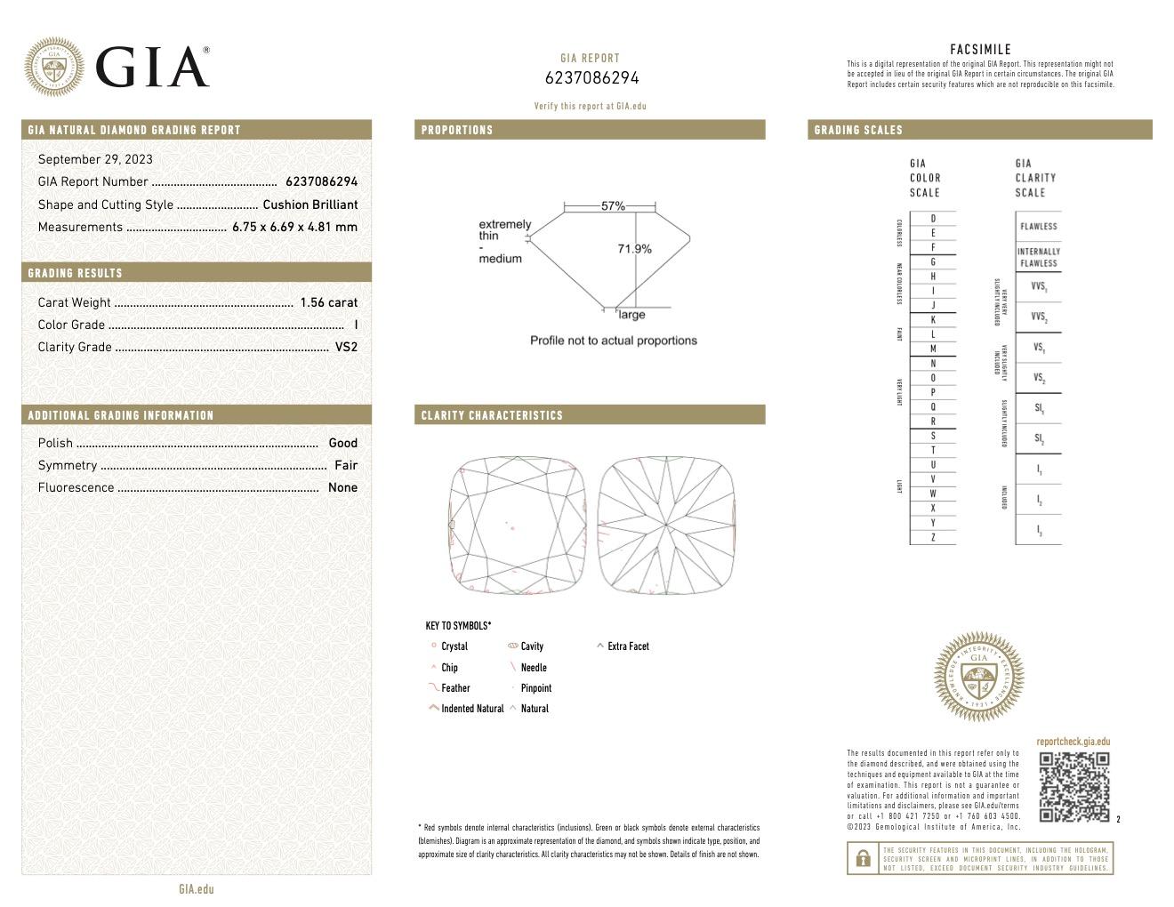 Platinring mit Sheldon Speyer, GIA 1,56 Karat Diamant im alten Minenschliff, Mid-Century 2