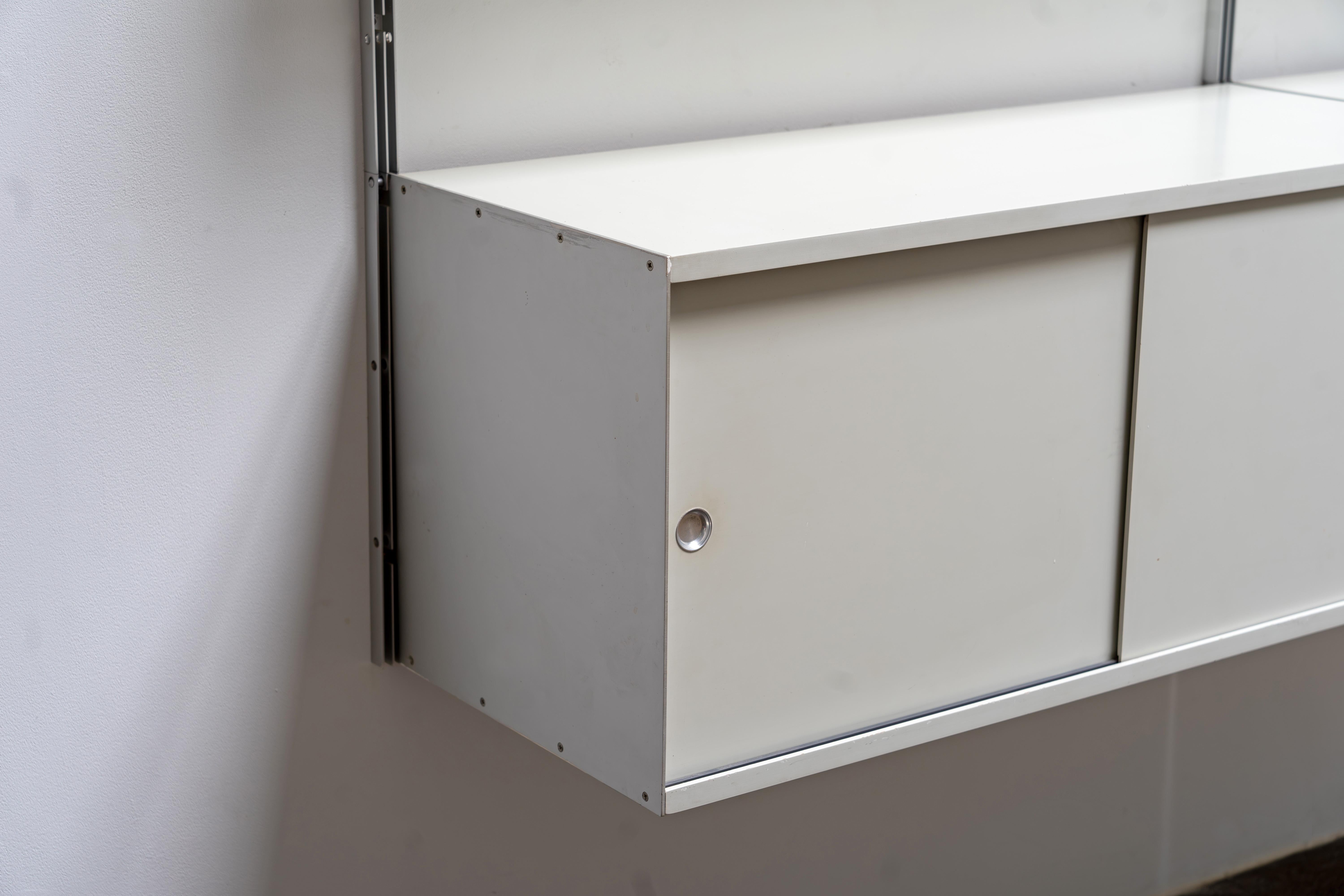 Aluminum Mid-Century Shelf System By Dieter Rams Vitsoe, Model 606, 1960s