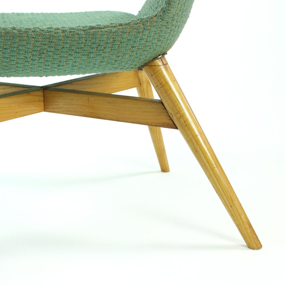 Mid Century Shell Chair By František Jirák, 1960s For Sale 1