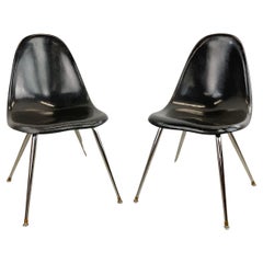 Vintage Mid-Century Shell Chairs by Chromcraft-  a Pair