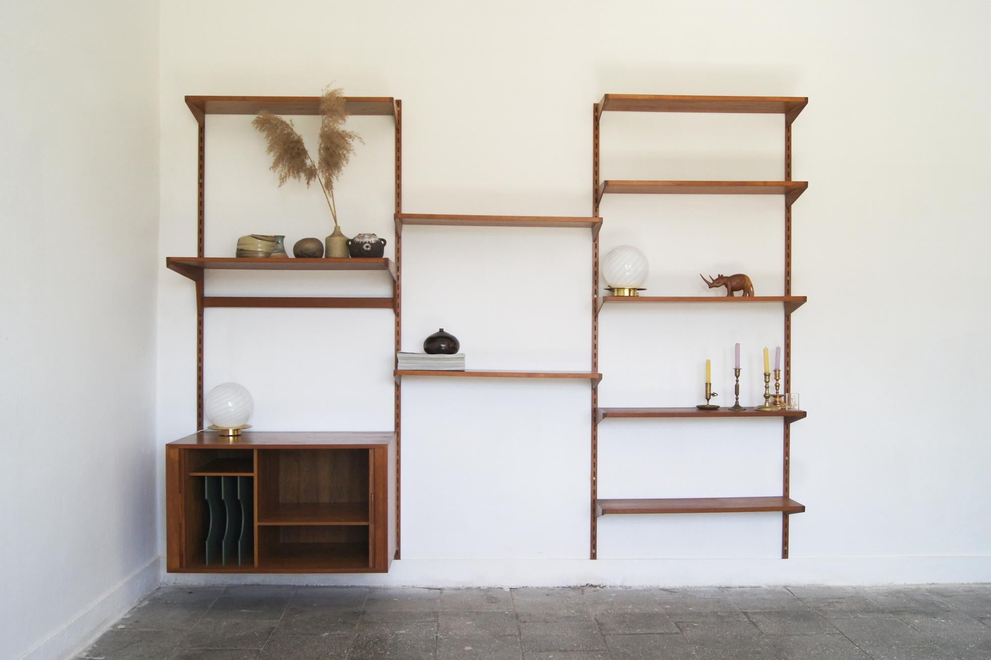 Estanterías y muebles altos de mediados de siglo de Kai Kristiansen para AM Mobler, años 60 en Bueno estado para la venta en KUTNO, PL