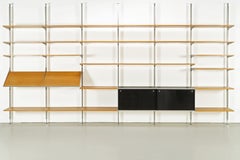 Mid Century Shelving System by George Nelson CSS for Herman Miller, 1960s, Oak