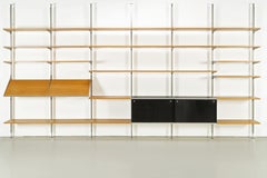 Regalsystem aus der Mitte des Jahrhunderts von George Nelson CSS für Herman Miller, 1960er Jahre, Eiche
