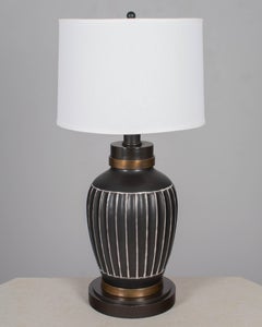 Mid Century Søholm Danish Pottery Lamp