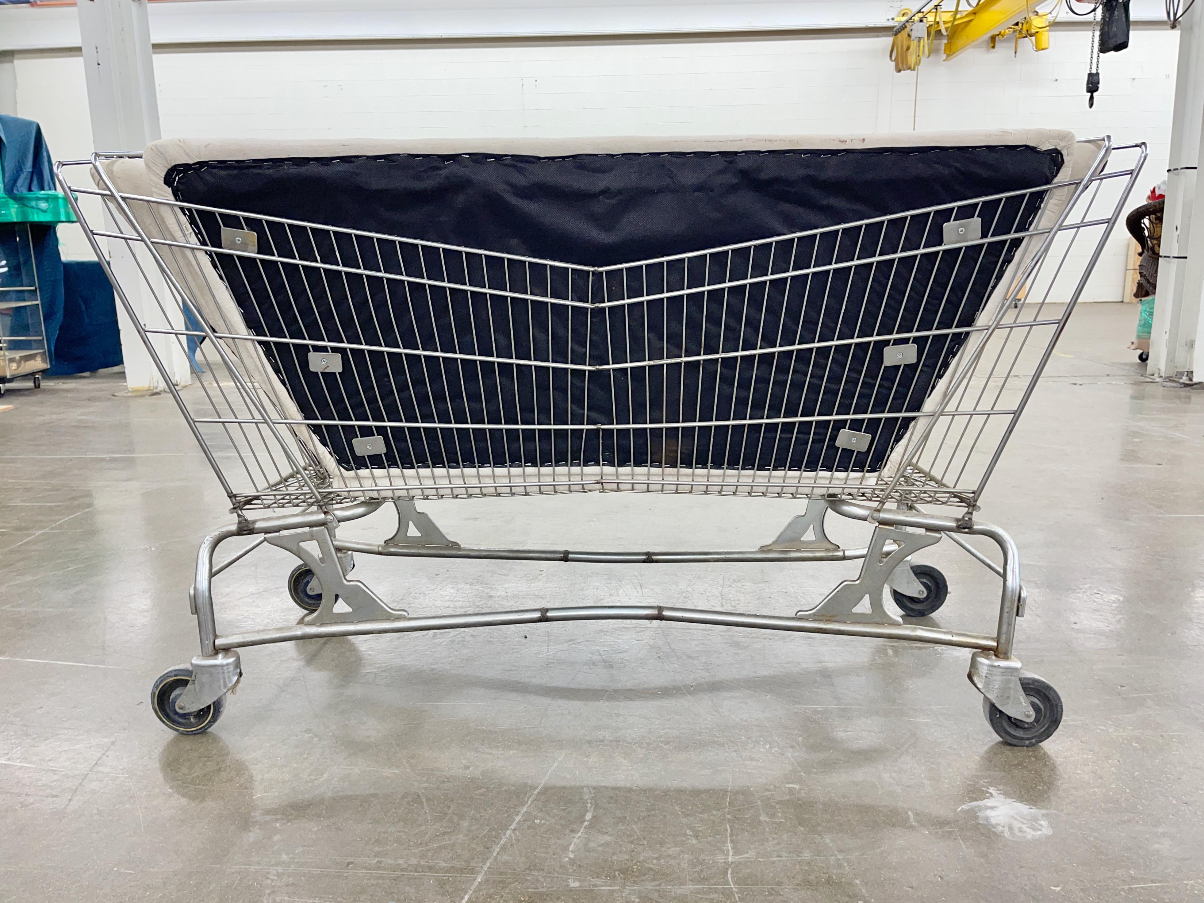 Mid-Century Shopping Cart Loveseat or Settee For Sale 1
