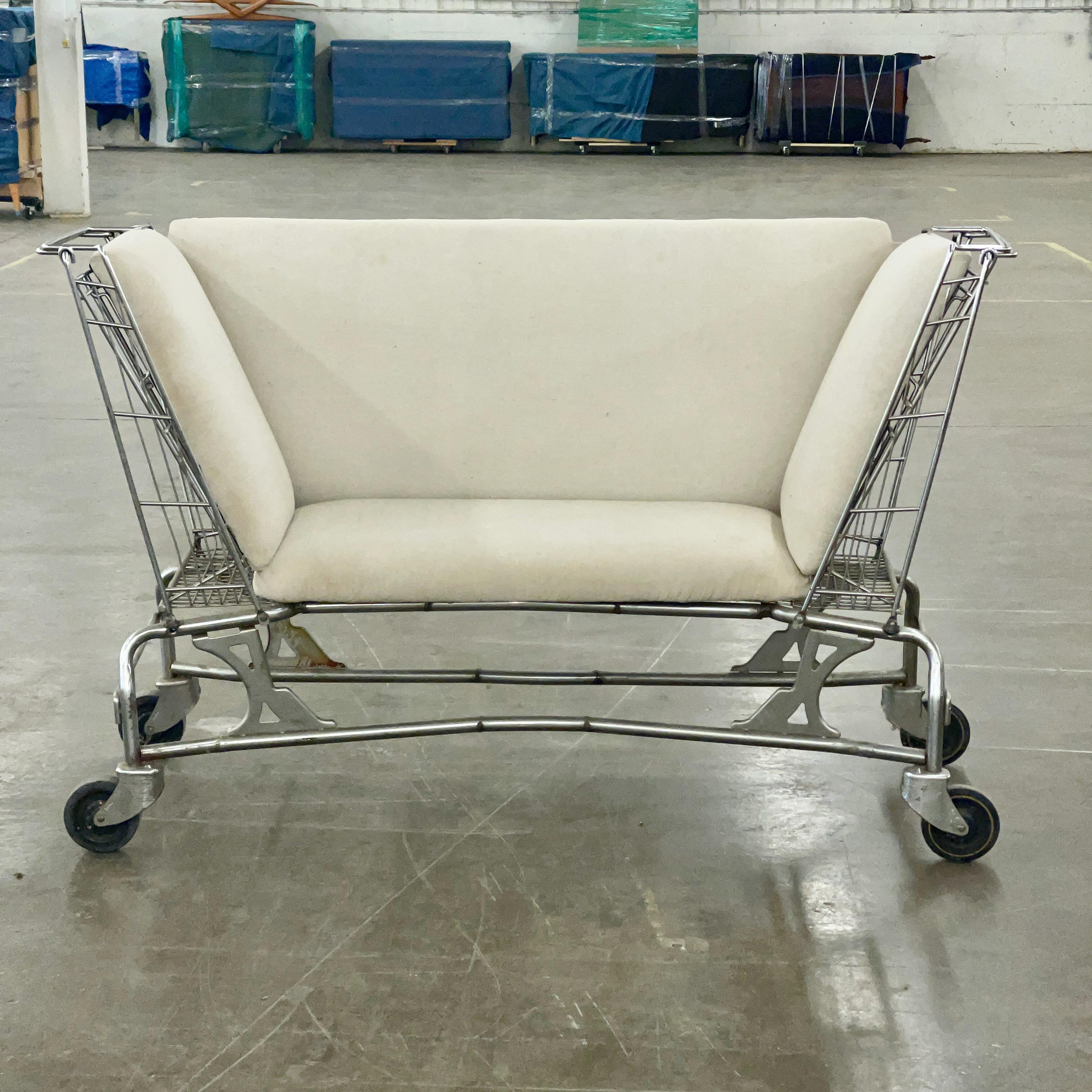Mid-Century Shopping Cart Loveseat or Settee For Sale 2